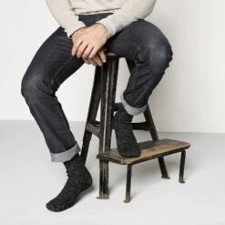 Birkenstock Cotton Twist -Sandal Stride Sales 1002545 f closeup m