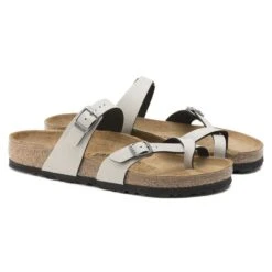 Birkenstock Mayari Birko-Flor Pull Up Stone -Sandal Stride Sales 1005056 pair