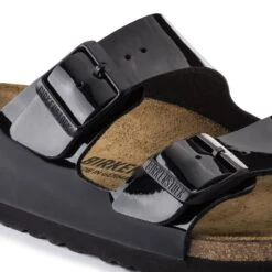 Birkenstock Arizona Birko-Flor Patent -Sandal Stride Sales 1005292 detail 1