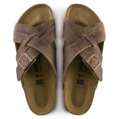 Birkenstock Lugano Oiled Leather -Sandal Stride Sales 1015498 top