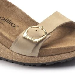 Soley Ring-Buckle Nubuck Leather -Sandal Stride Sales 1018421 detail 1