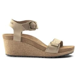 Soley Ring-Buckle Nubuck Leather -Sandal Stride Sales 1018421 side
