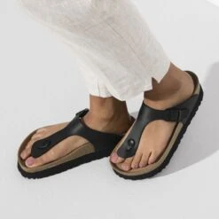 Gizeh Grooved Birko-Flor -Sandal Stride Sales 1018546 f closeup f