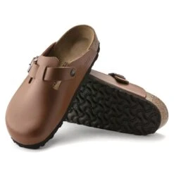 Birkenstock Boston Natural Leather -Sandal Stride Sales 1019693 sole