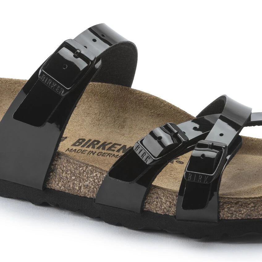 Birkenstock Franca Birko-Flor Patent Patent Black 9 Birkenstock Franca Birko-Flor Patent Patent Black - Image 9
