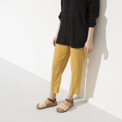 Glenda Natural Leather/Shearling -Sandal Stride Sales 1020217 f look f