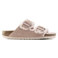Birkenstock Arizona Shearling Suede Leather -Sandal Stride Sales 1020389 side