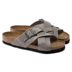 Birkenstock Lugano Suede Leather -Sandal Stride Sales 1020932 pair
