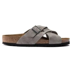 Birkenstock Lugano Suede Leather -Sandal Stride Sales 1020932 side