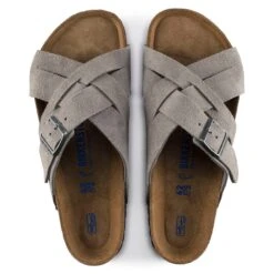 Birkenstock Lugano Suede Leather -Sandal Stride Sales 1020932 top