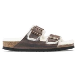 Birkenstock Arizona Shearling Oiled Leather -Sandal Stride Sales 1021049 side