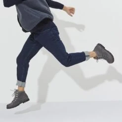 Birkenstock Jackson Nubuck Leather -Sandal Stride Sales 1021299 f look m