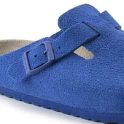 Birkenstock Boston Suede Leather Ultra Blue -Sandal Stride Sales 1022556 detail 1