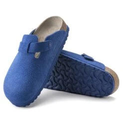 Birkenstock Boston Suede Leather Ultra Blue -Sandal Stride Sales 1022556 sole