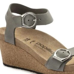 Soley Ring-Buckle Nubuck Leather -Sandal Stride Sales 1022835 detail 1