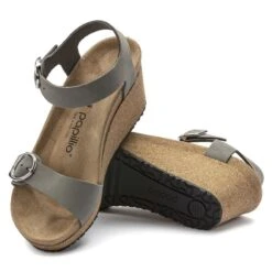Soley Ring-Buckle Nubuck Leather -Sandal Stride Sales 1022835 sole