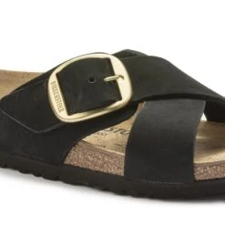Birkenstock Siena Big Buckle Nubuck Leather -Sandal Stride Sales 1023376 detail 1