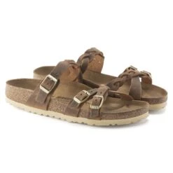 Birkenstock Franca Braid Oiled Leather -Sandal Stride Sales 1024052 pair