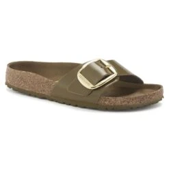Birkenstock Madrid Natural Leather Patent
