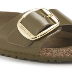 Birkenstock Madrid Natural Leather Patent -Sandal Stride Sales 1024141 detail 1