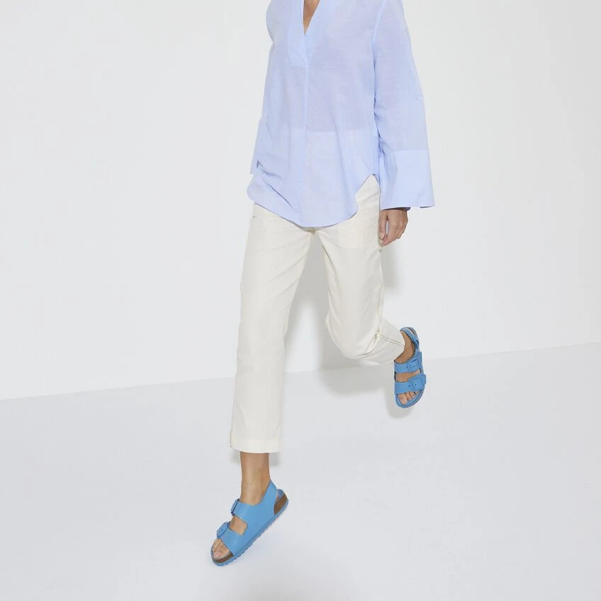 Birkenstock Milano Big Buckle Natural Leather Patent 3 Birkenstock Milano Big Buckle Natural Leather Patent - Image 3