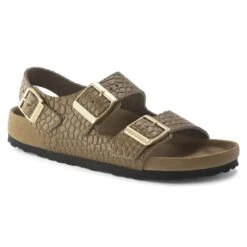 Birkenstock Milano Embossed Natural Leather