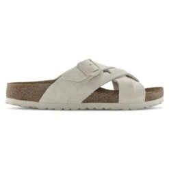 Birkenstock Lugano Suede Leather -Sandal Stride Sales 1024534 side