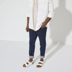 Birkenstock Milano Leather -Sandal Stride Sales 1024988 f look m