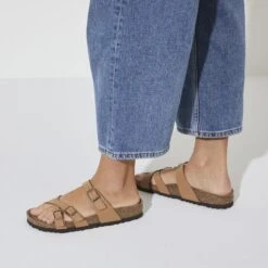 Birkenstock Franca Birko-Flor Nubuck 12 Birkenstock Franca Birko-Flor Nubuck -Sandal Stride Sales 1024992 f closeup f