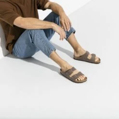 Birkenstock Arizona Birko-Flor Nubuck -Sandal Stride Sales 151183 detail 5