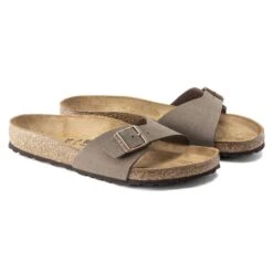 Birkenstock Madrid Birko-Flor Nubuck -Sandal Stride Sales 40093 pair