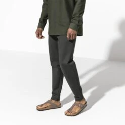 Birkenstock Gizeh Birko-Flor Nubuck -Sandal Stride Sales 43753 f look m