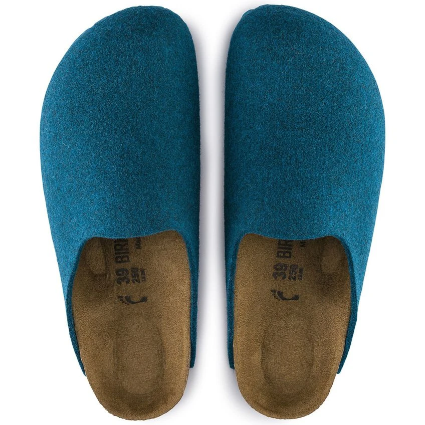 Birkenstock Amsterdam Wool Felt Petrol 6 Birkenstock Amsterdam Wool Felt Petrol - Image 6