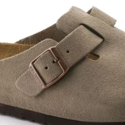Birkenstock Boston Suede Leather -Sandal Stride Sales 560771 detail 1